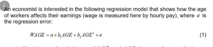 Solved An economist is interested in the following | Chegg.com