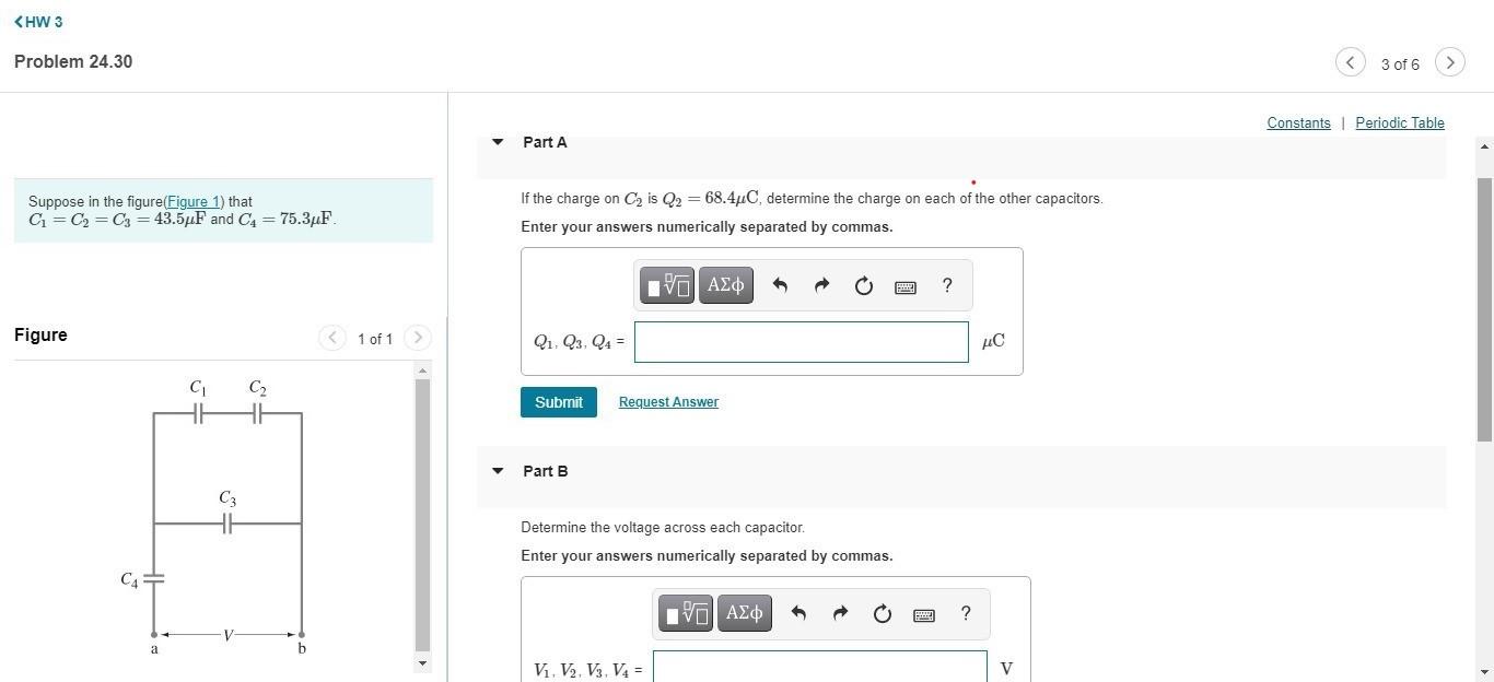 Solved Q1 Q2, Q4 = UC C C2 Submit Request Answer Part B C3 | Chegg.com