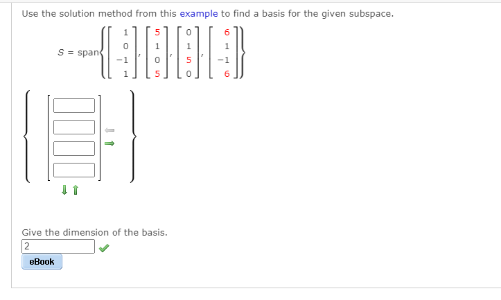 Solved Use The Solution Method From This Example To Find A | Chegg.com