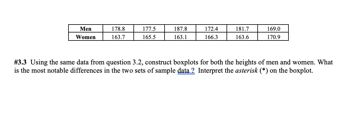 Solved \#3.3 Using the same data from question 3.2, | Chegg.com