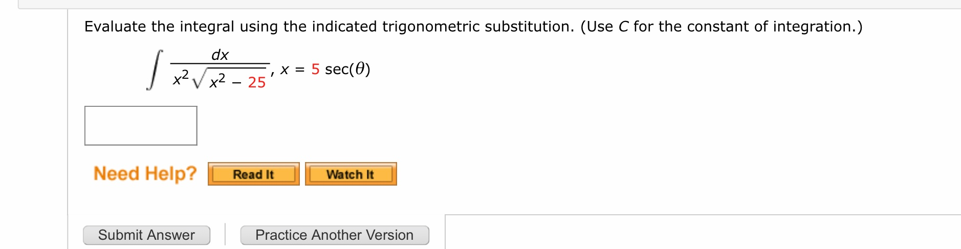 Solved Evaluate the integral using the indicated | Chegg.com