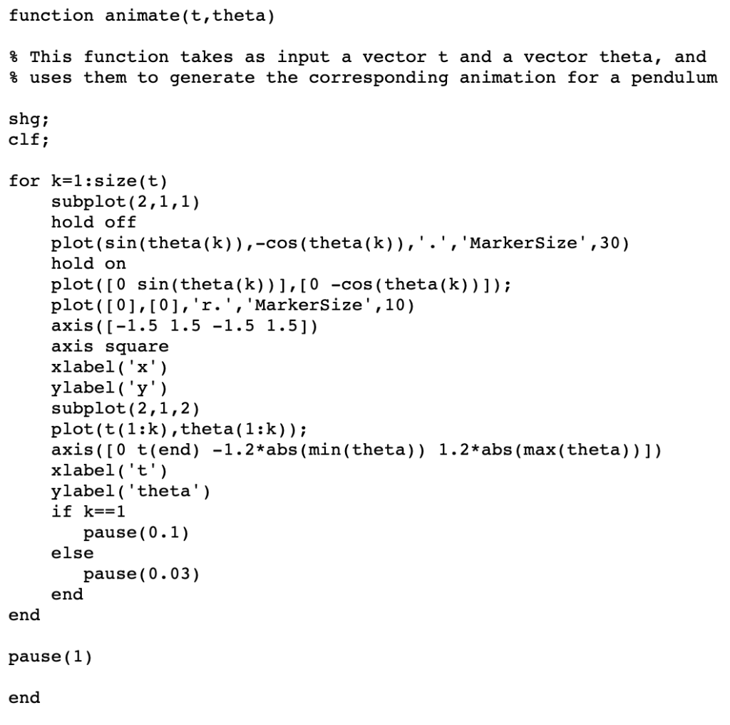 Solved Please help me with this Matlab problem! If possible, | Chegg.com