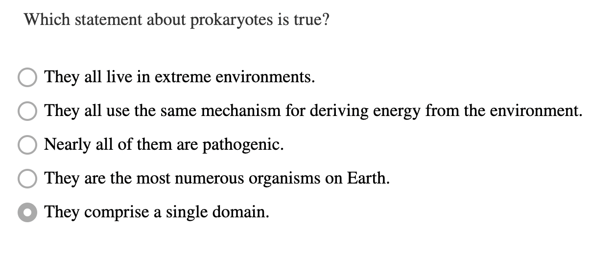 Solved Which statement about prokaryotes is true?They all | Chegg.com