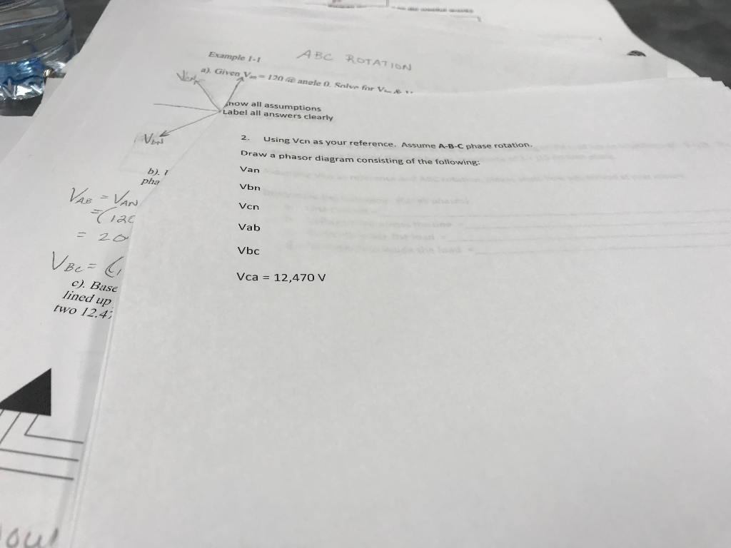 Solved ABC ROTATION. Example 1 a). Given V -120 @anele o | Chegg.com