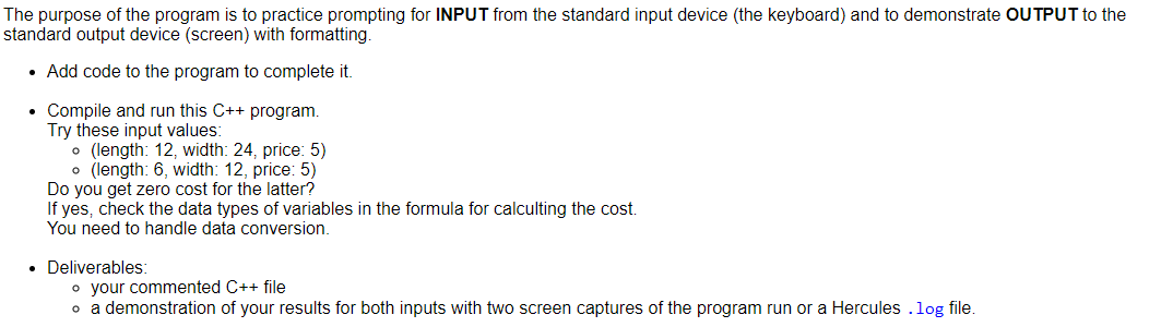 Solved int main() { int length; // measured in inches int | Chegg.com
