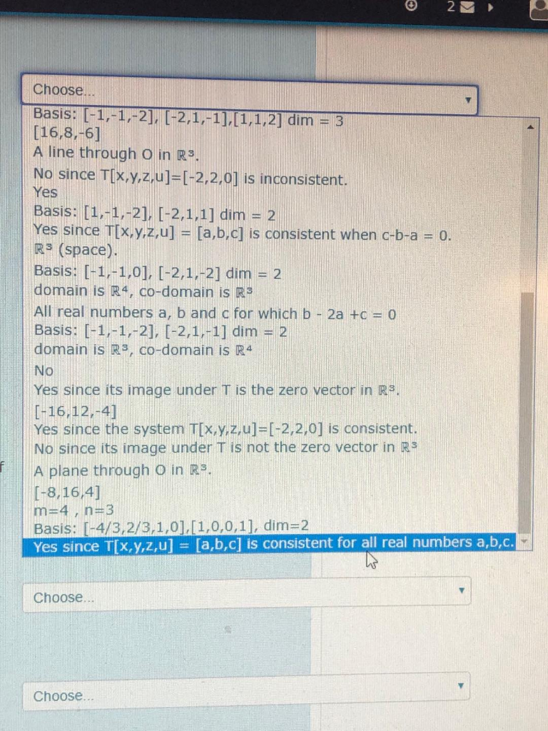 Solved Let T: RM R" be the matrix transformation given by -1 | Chegg.com