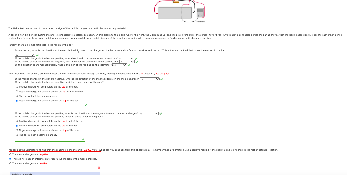 Solved Voltmeter The Hall effect can be used to determine