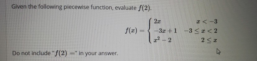 evaluating piecewise functions calculator