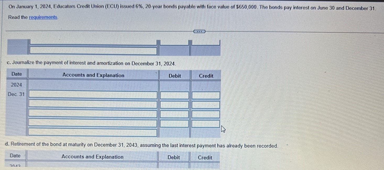 Solved On January 1 2024 Educators Credit Union ECU Chegg Com   Phpk9bMLg