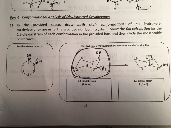 Solved How do I calculate 1,3- diaxial strain for this | Chegg.com