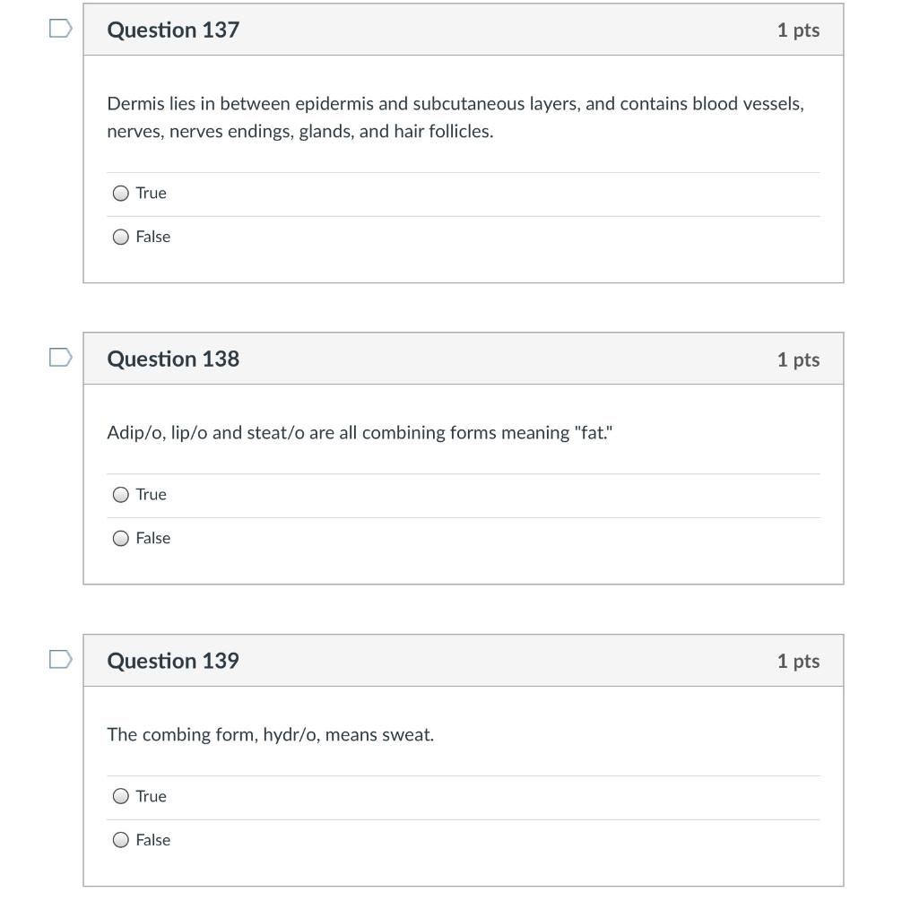 Solved Question 140 1 pts Red bone marrow makes red blood | Chegg.com