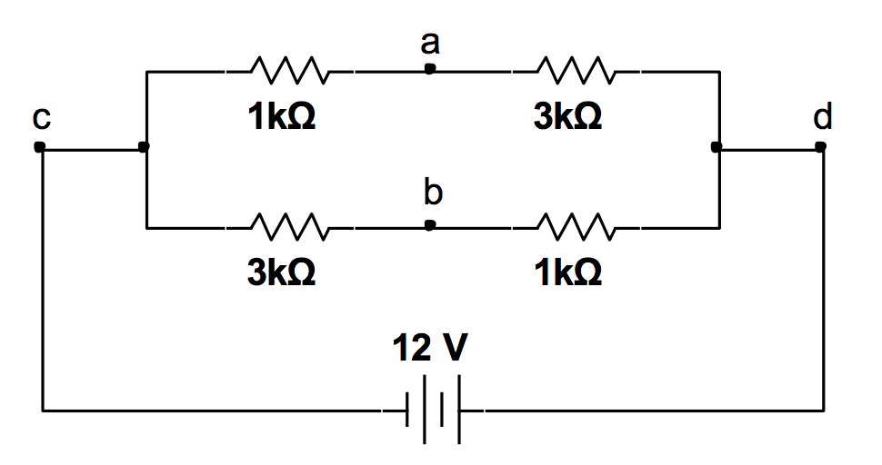 Solved a C 1k). 3k2 d b 3k2 1k2 12V 두 | Chegg.com