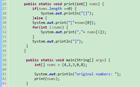 JAVA arraylist print I don't know where is the | Chegg.com