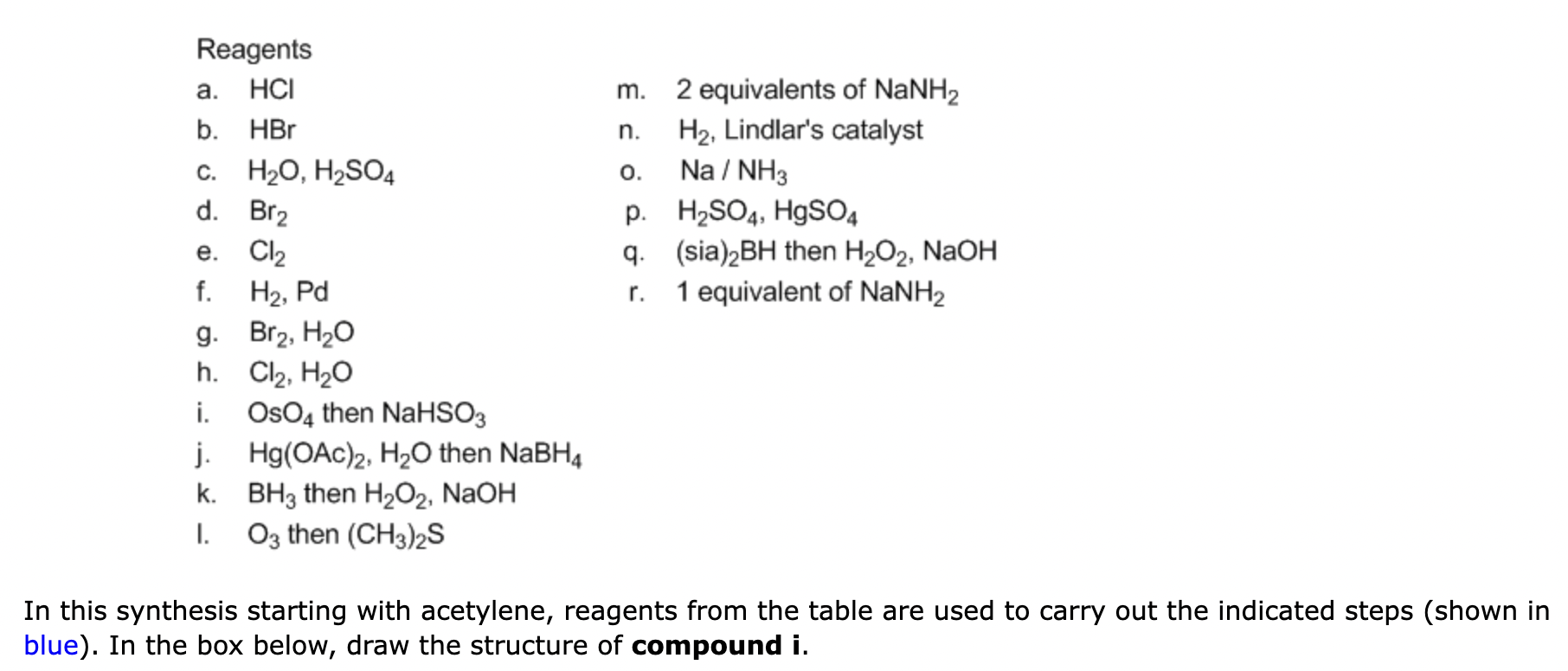 Solved compound i compound h compound a compound c b | Chegg.com