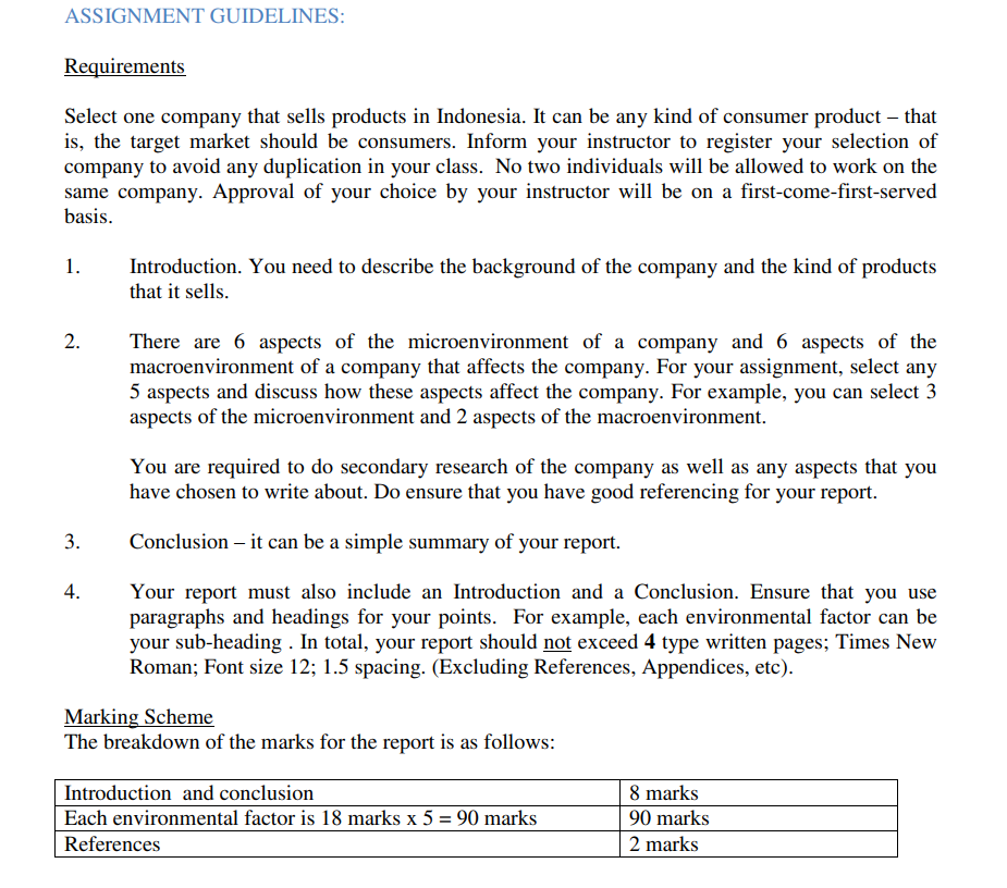 assignment legal requirements