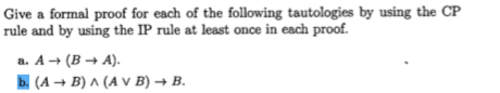 Solved Discrete Math. Give a formal proof for each of the | Chegg.com