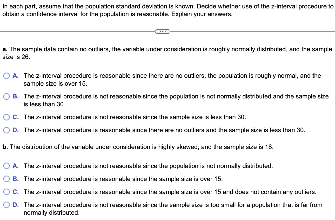 solved-in-each-part-assume-that-the-population-standard-chegg