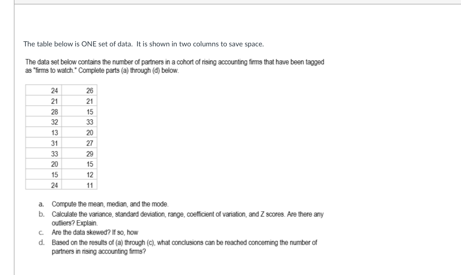 Solved The table below is ONE set of data. It is shown in | Chegg.com