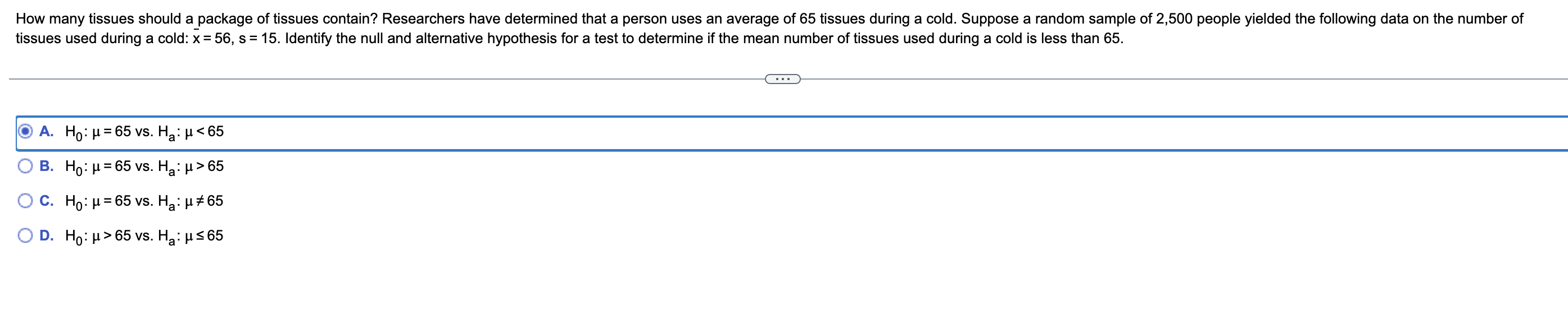 Solved How many tissues should a package tissues used during