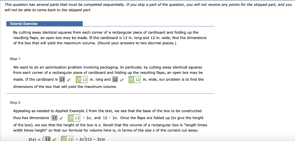 Solved This question has several parts that must be | Chegg.com