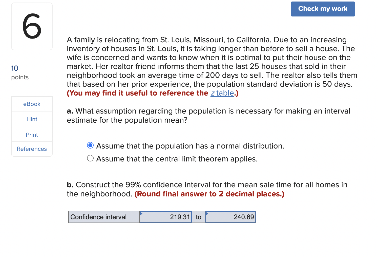 Solved A Family Is Relocating From St Louis Missouri To Chegg