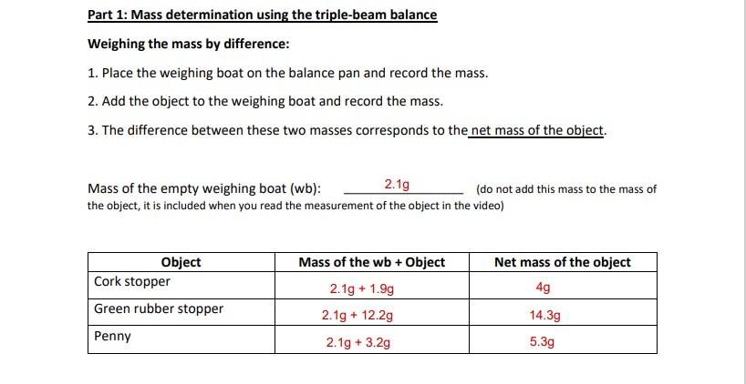 chemistry triple beam balance