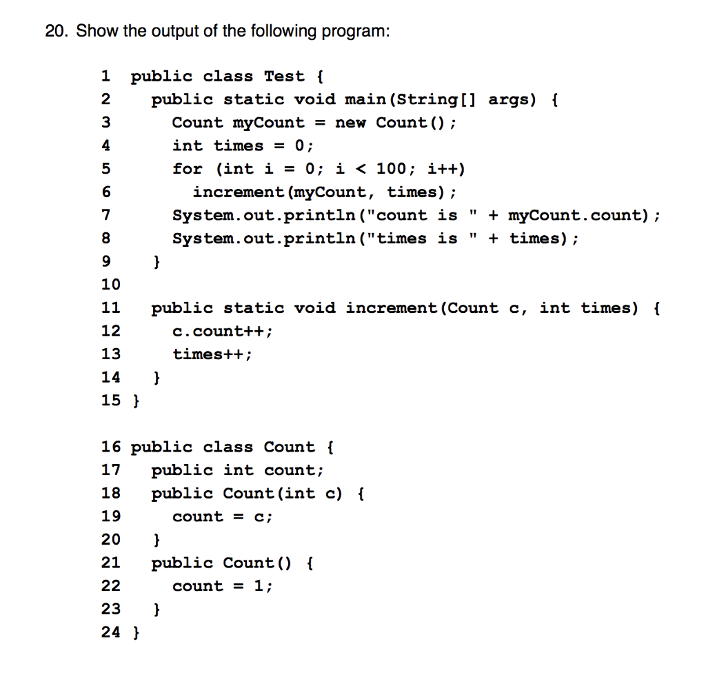 Solved 14. What is wrong with the following program or code | Chegg.com
