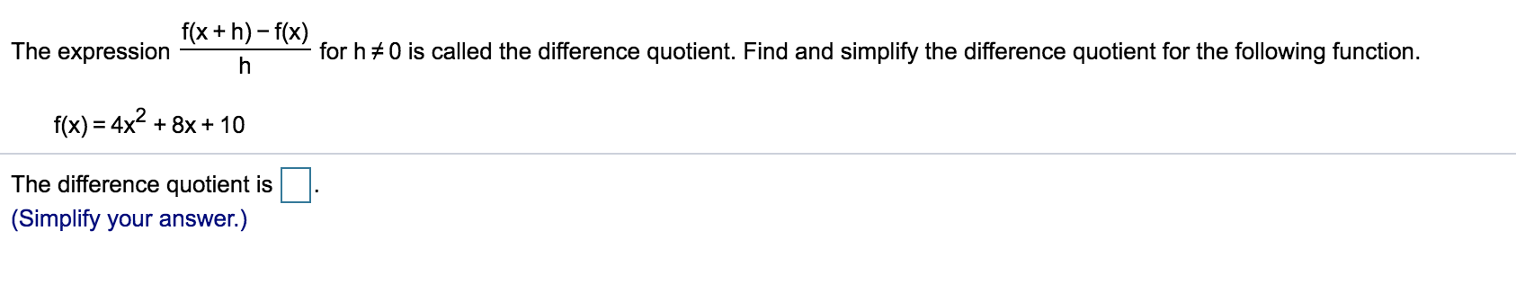 Solved X-2 For f(x) = f(x + h) – f(x) construct and simplify | Chegg.com