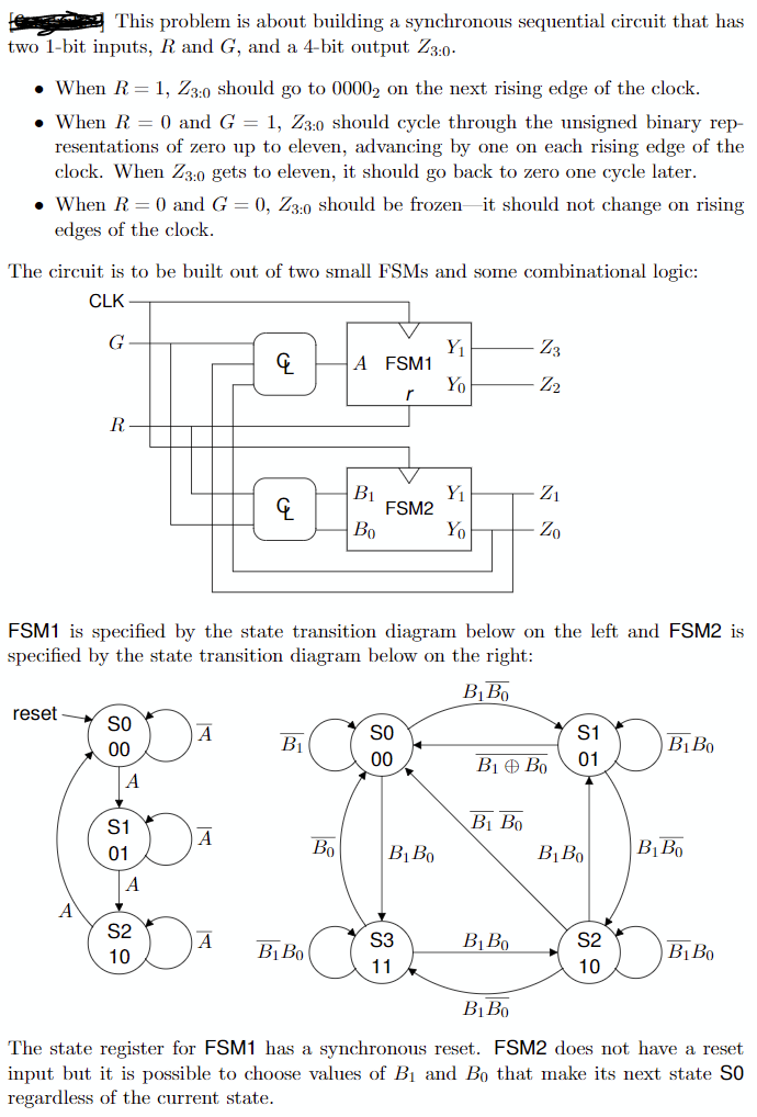 Solved This Problem Is About Building A Synchronous | Chegg.com