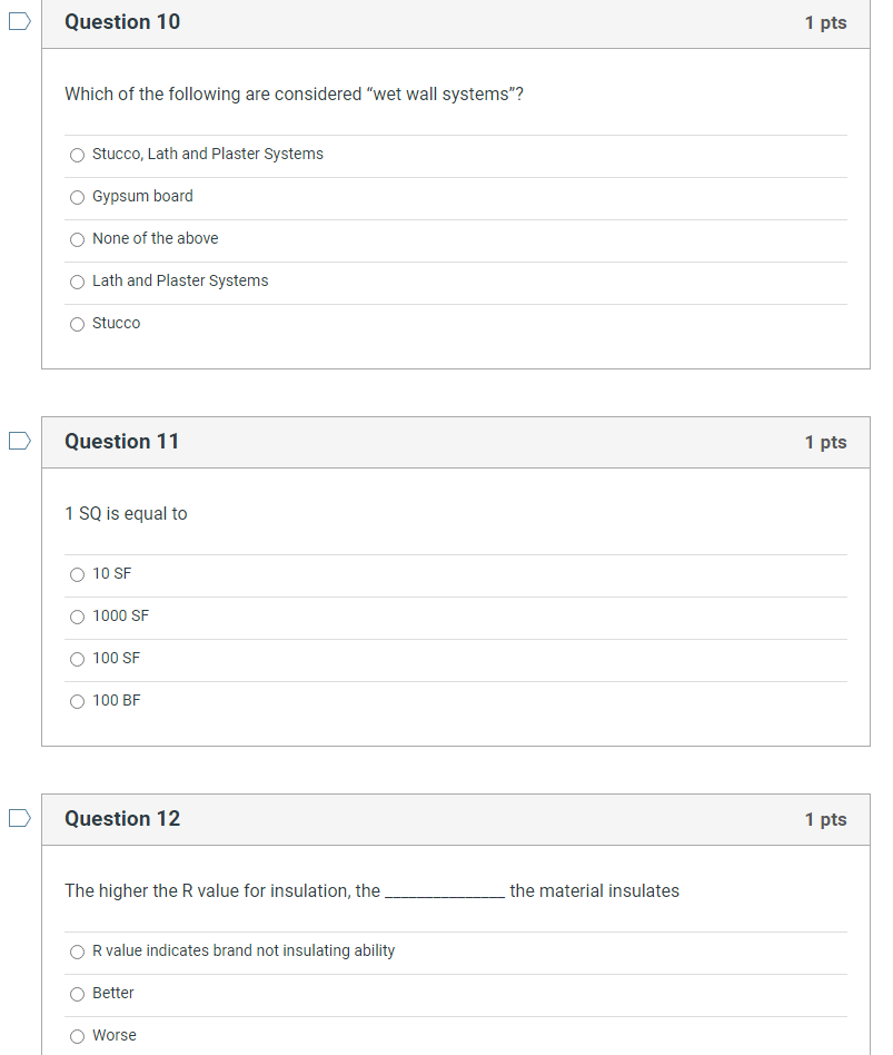 Solved Question 10Which of the following are considered "wet