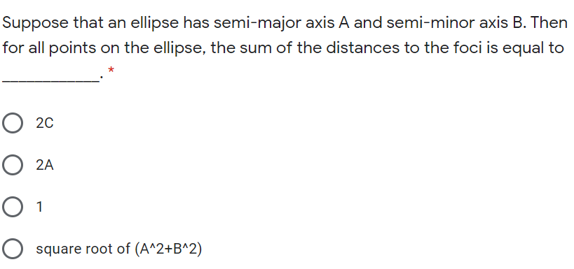 Solved Suppose That An Ellipse Has Semi-major Axis A And | Chegg.com