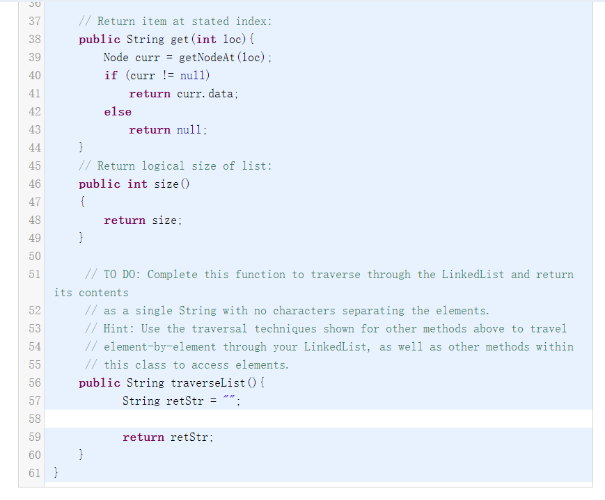 Solved Traverse and Print Nodes of Linked List Complete the | Chegg.com