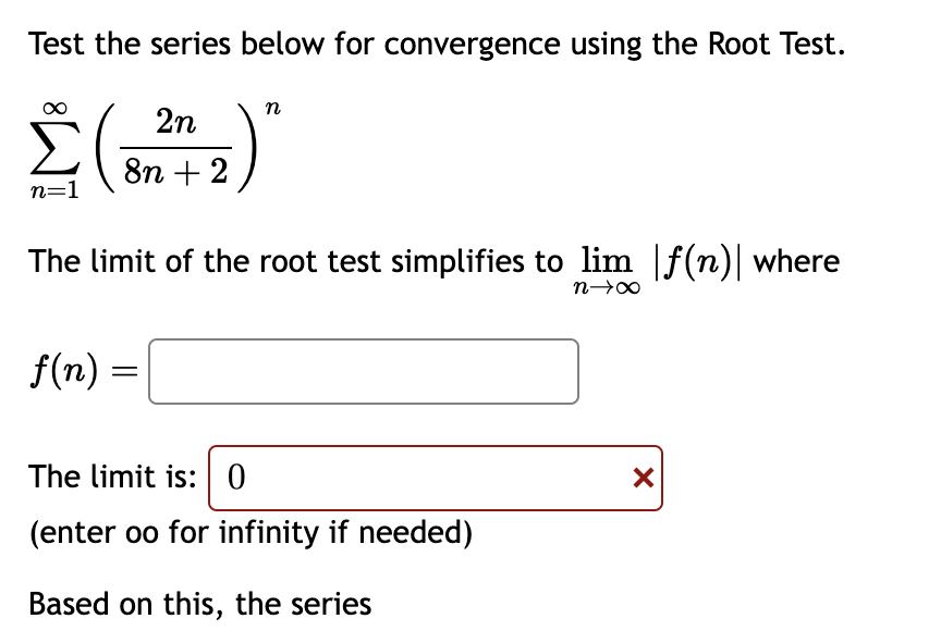 Solved Test the series below for convergence using the Root | Chegg.com