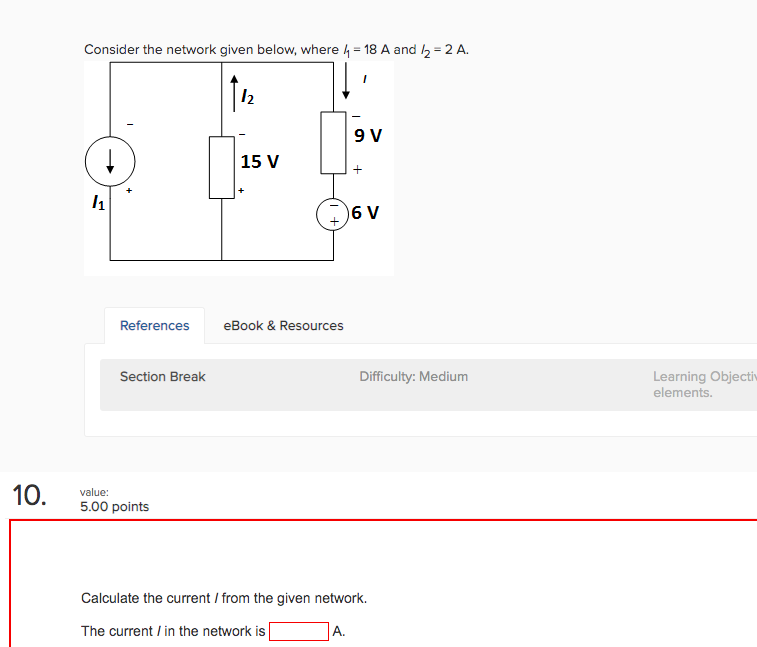 Solved Consider the network given below, where l = 18 A and | Chegg.com