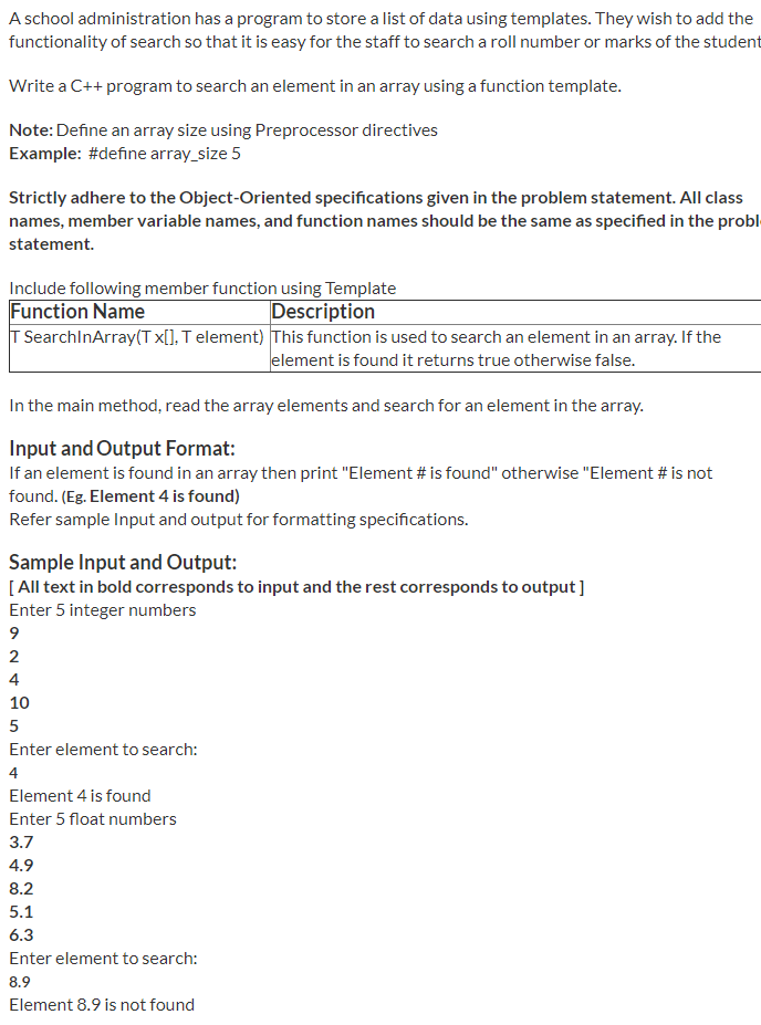 Solved MATCH OUTPUT AS IT IS WITH QUESTION OUTPUT! | Chegg.com