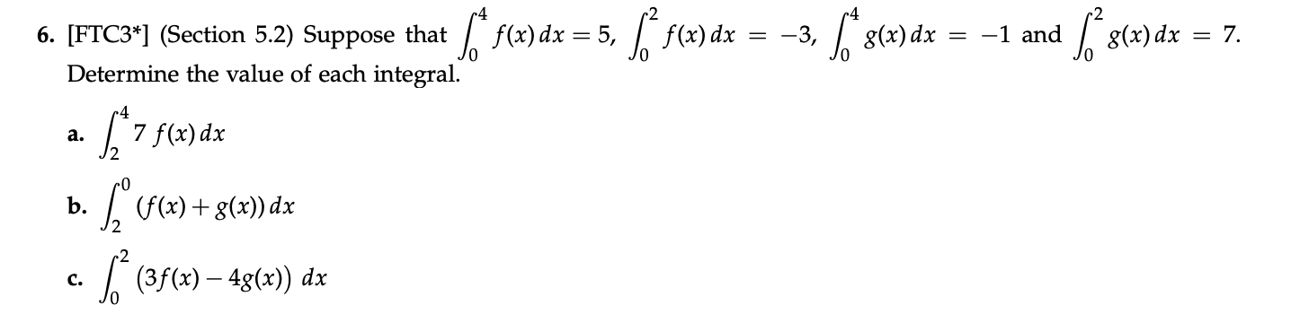 Solved 6. [ FTC3 ∗ ] (Section 5.2) Suppose that | Chegg.com