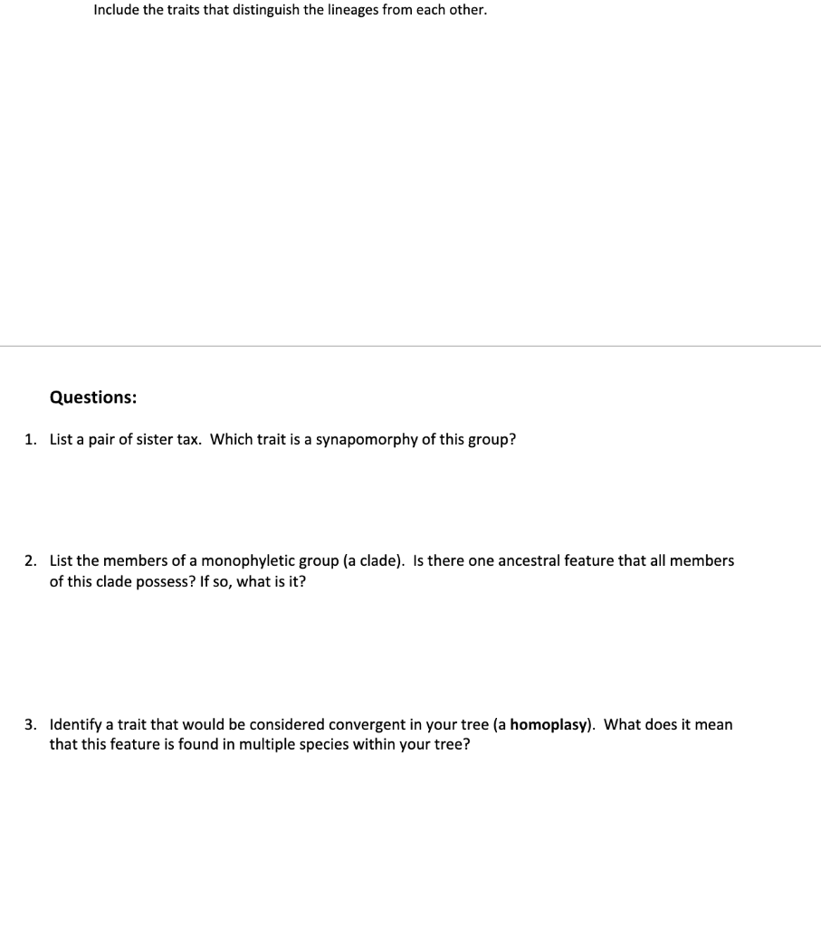 Solved Building A Phylogenetic Tree In This Activity You Chegg Com   Php69eJvS