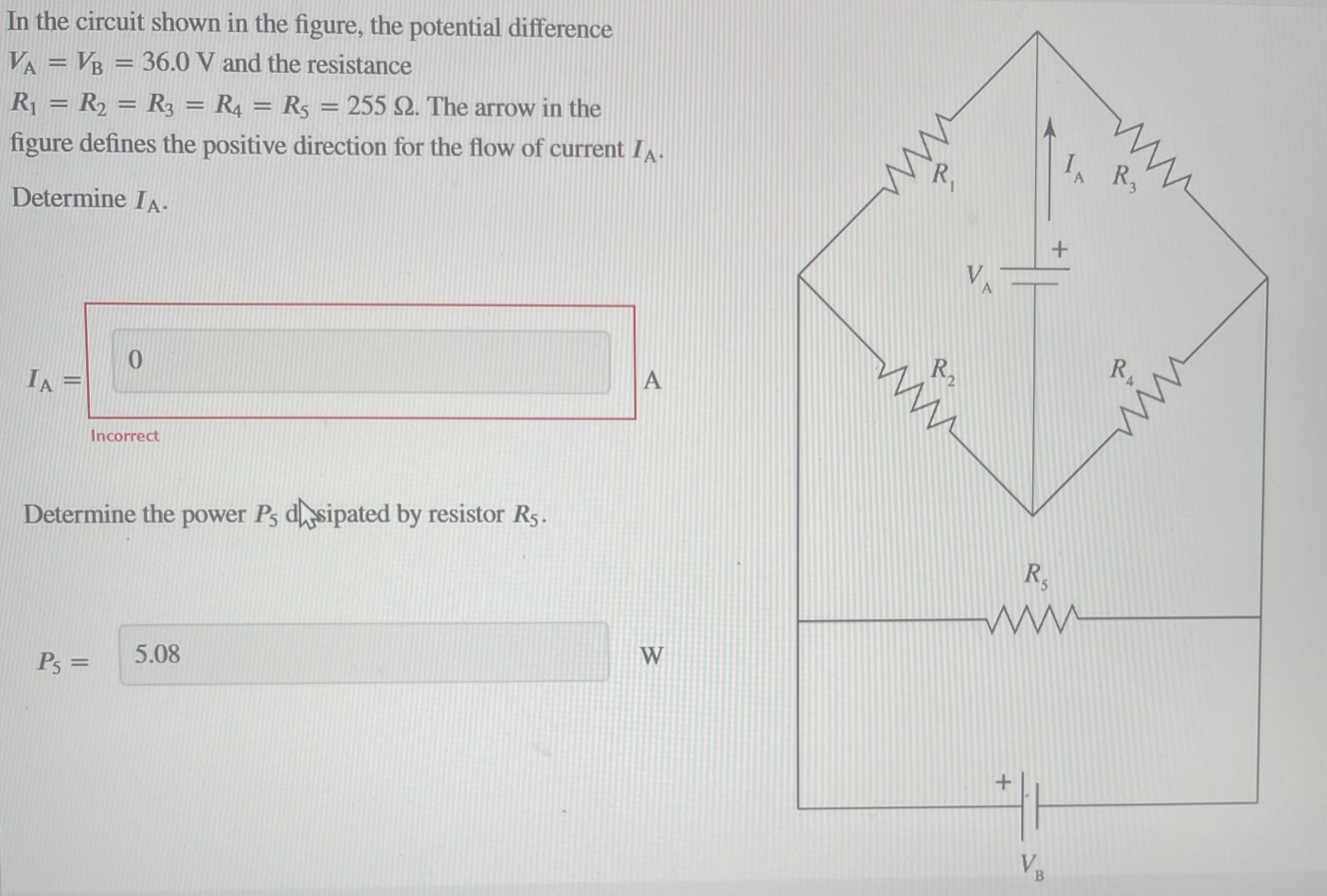 Solved In The Circuit Shown In The Figure, The Potential | Chegg.com