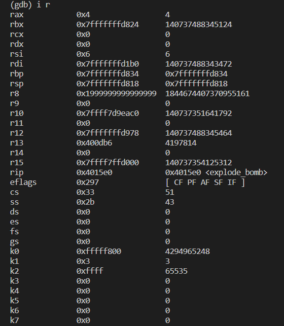 Solved Breakpoint 1, 0x0000000000400f10 in phase_2 () (gdb)