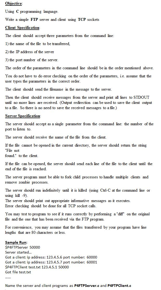 Solved Objective: Using C programming language. Write a | Chegg.com