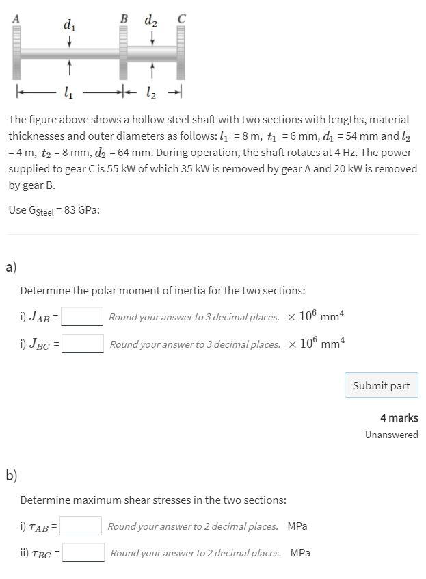 Solved c) Determine the angle of rotation ϕACϕAC in degrees | Chegg.com