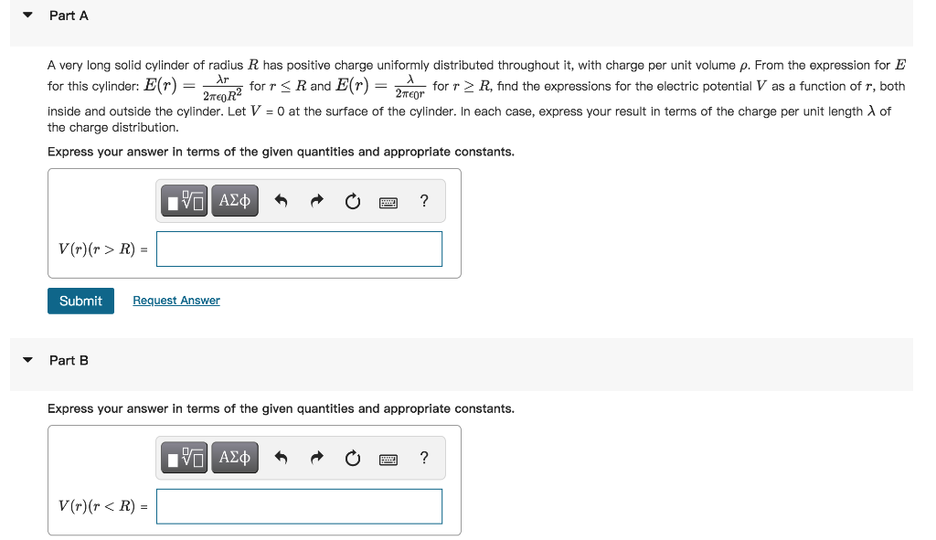 Solved Graph V As Function Of R From R = 0 To R= 3R Graph E | Chegg.com