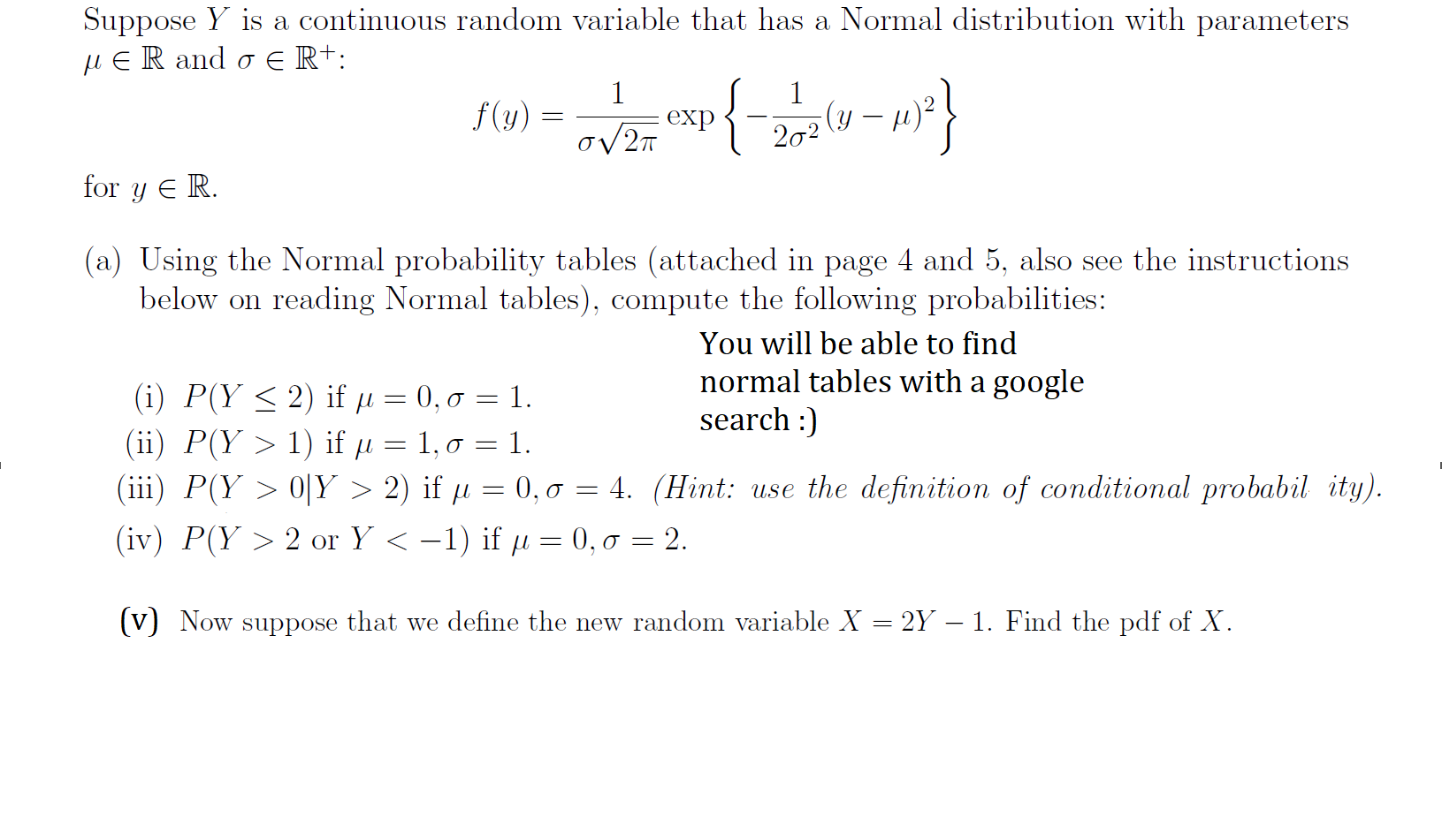 Solved Suppose Y is a continuous random variable that has a | Chegg.com
