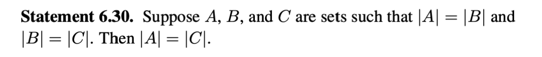 Solved Statement 6.30. Suppose A,B, And C Are Sets Such That | Chegg.com