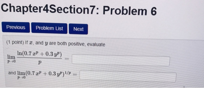 Solved Chapter4Section7: Problem 6 Previous Problem List | Chegg.com