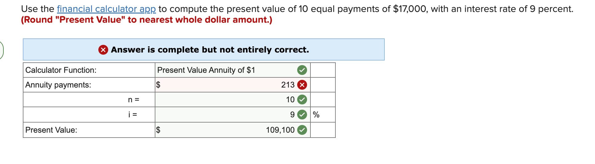 Solved use the financial calculator app to compute the chegg