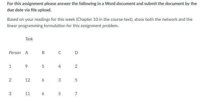 Solved For this assignment please answer the following in a | Chegg.com