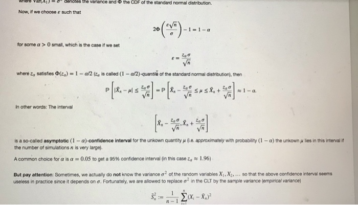Solved The Monte Carto Method (Monte Carlo Simulation) was | Chegg.com