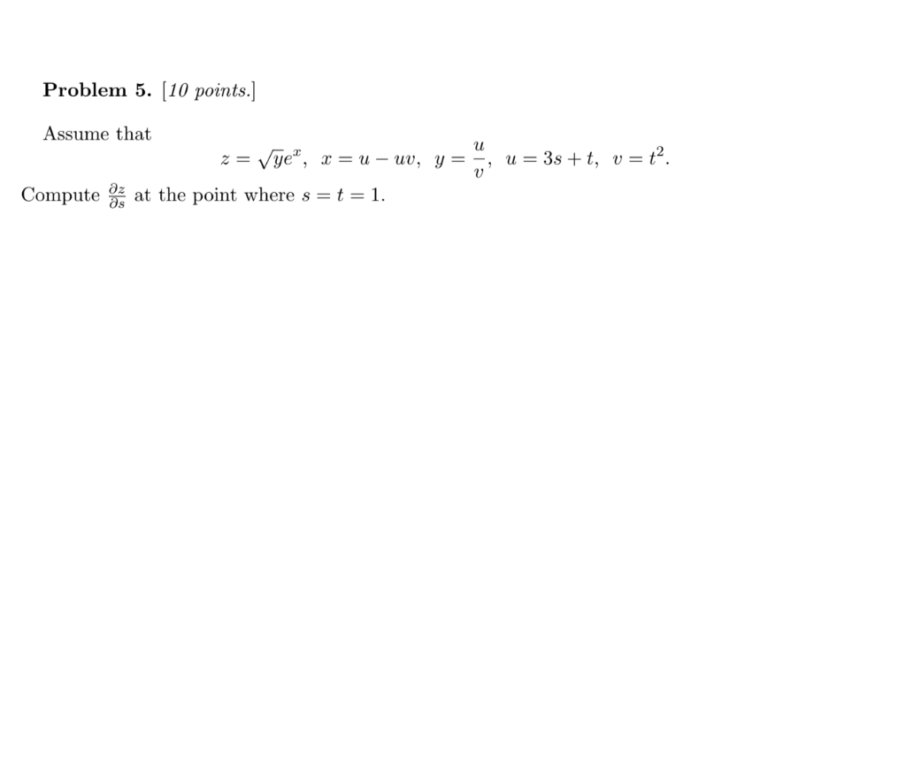 Solved Problem 5 10 Points U 2 Assume That Vye X Chegg Com