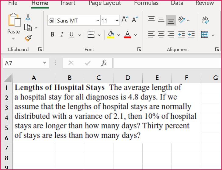 Solved File Home Insert Page Layout Formulas Data Review X | Chegg.com